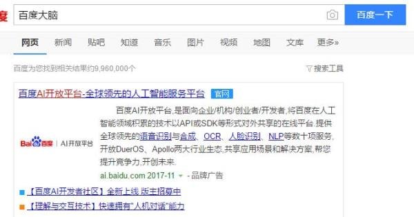 百度大脑是怎么使用的?