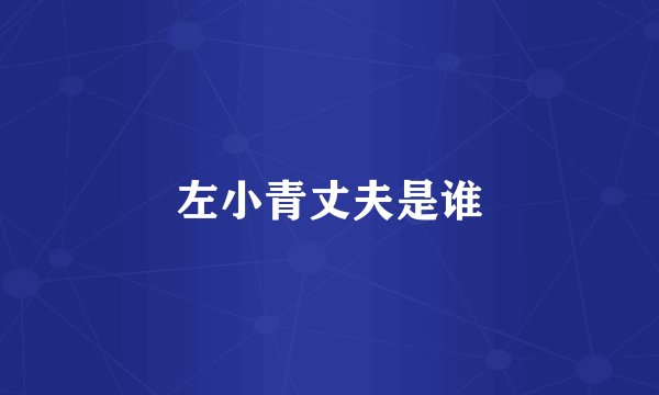 左小青丈夫是谁