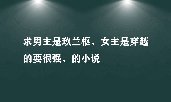 求男主是玖兰枢，女主是穿越的要很强，的小说