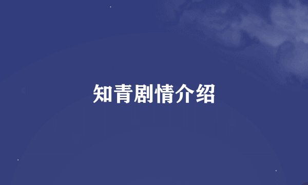 知青剧情介绍
