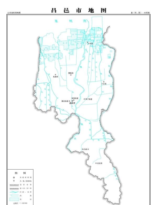 潍坊市昌邑市地图