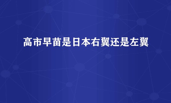 高市早苗是日本右翼还是左翼
