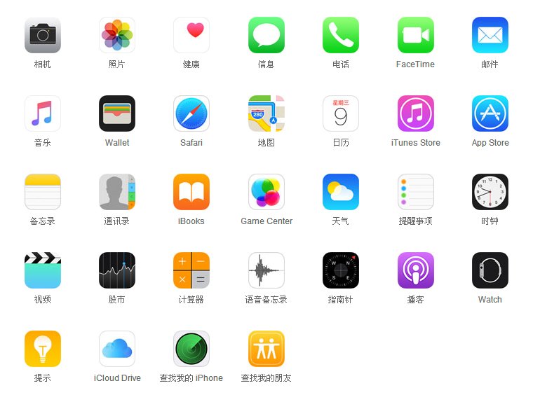 iphone自带的应用都有哪些