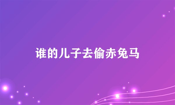 谁的儿子去偷赤兔马