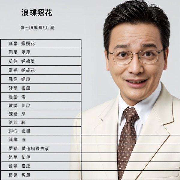 曹查理《浪蝶狂花》演员表