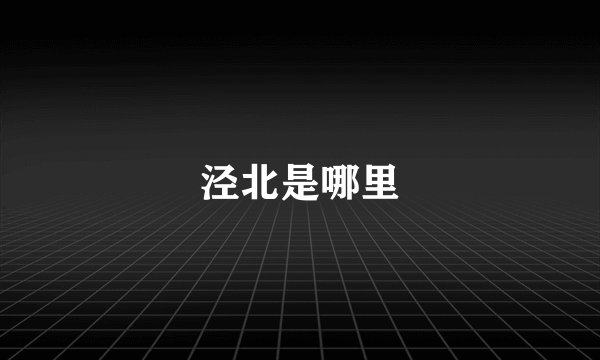 泾北是哪里