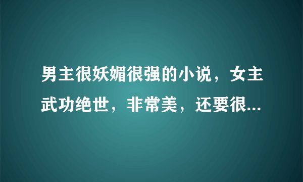 男主很妖媚很强的小说，女主武功绝世，非常美，还要很聪明的 财富30 好看到按程度在加