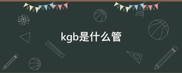 kgb是什么管