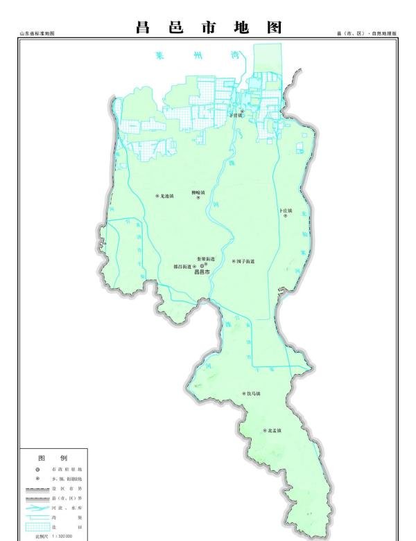 潍坊市昌邑市地图