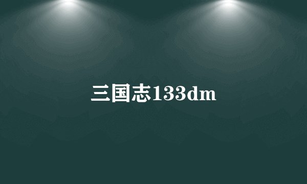 三国志133dm