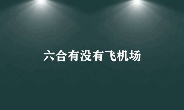 六合有没有飞机场