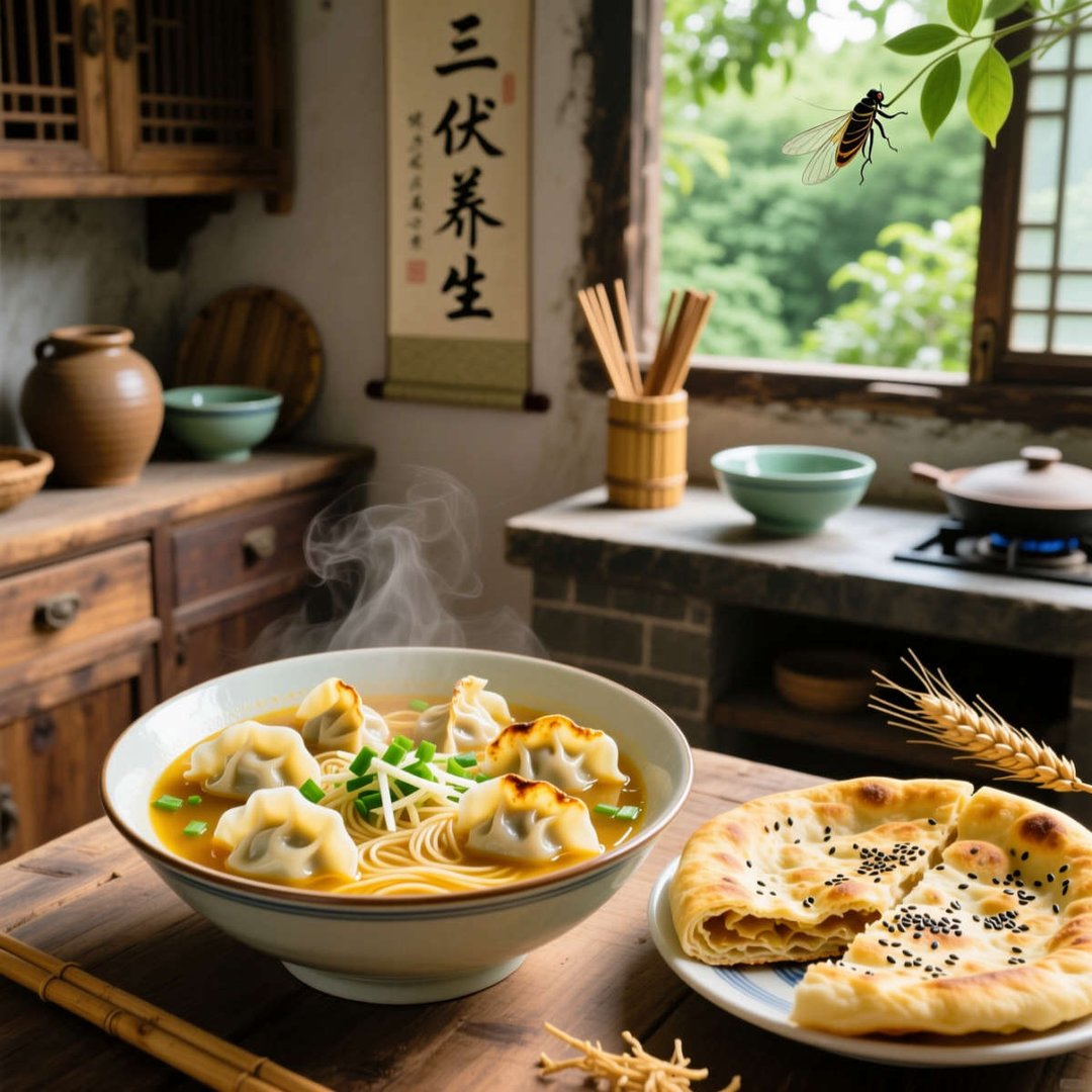 头伏饺子二伏面三伏烙饼经典语录