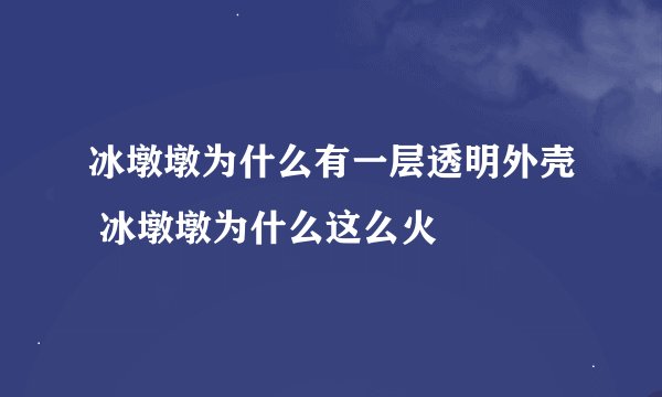 冰墩墩为什么有一层透明外壳 冰墩墩为什么这么火