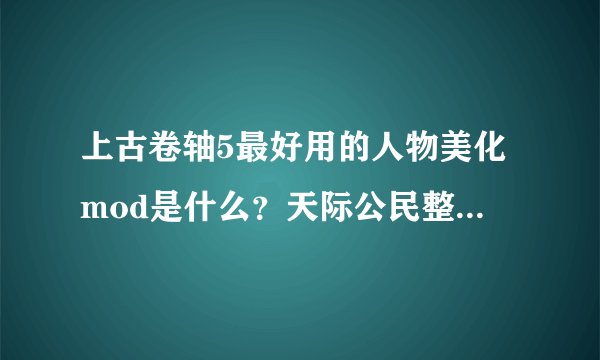 上古卷轴5最好用的人物美化mod是什么？天际公民整合好还是膝盖中箭组整合好呢？