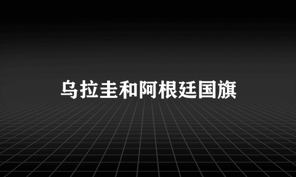 乌拉圭和阿根廷国旗