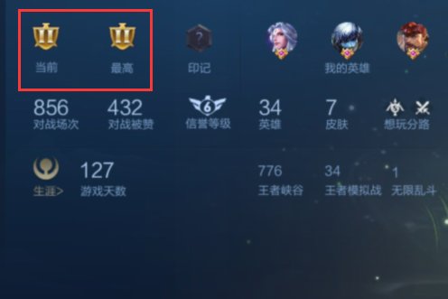 怎么区分王者荣耀个人主页里的段位小标记?