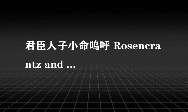 君臣人子小命呜呼 Rosencrantz and Guildenstern Are Dead剧情介绍