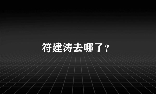 符建涛去哪了？