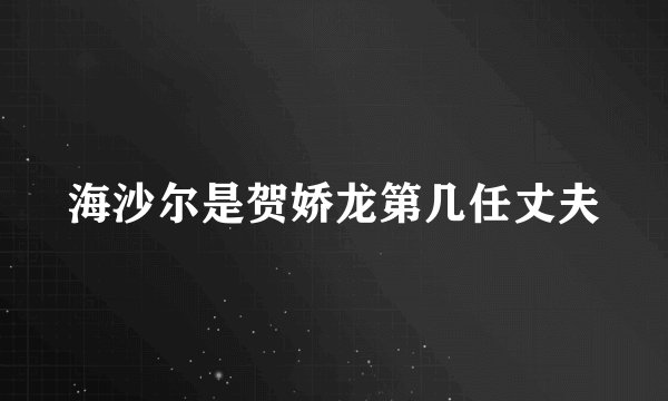 海沙尔是贺娇龙第几任丈夫