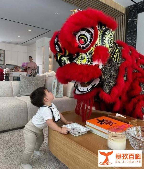 刘德华和朱丽倩给舅舅拜年，富豪陈志远抱孙子在豪宅中晒全家福