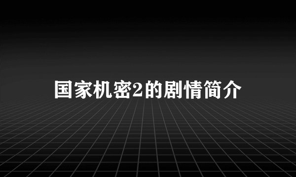 国家机密2的剧情简介