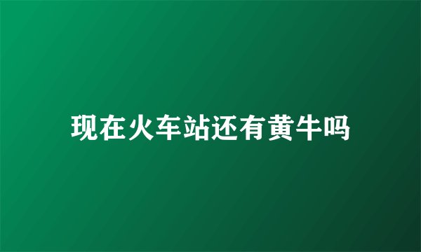 现在火车站还有黄牛吗