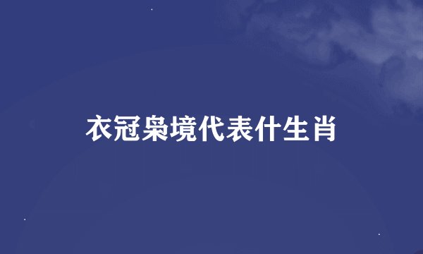 衣冠枭境代表什生肖