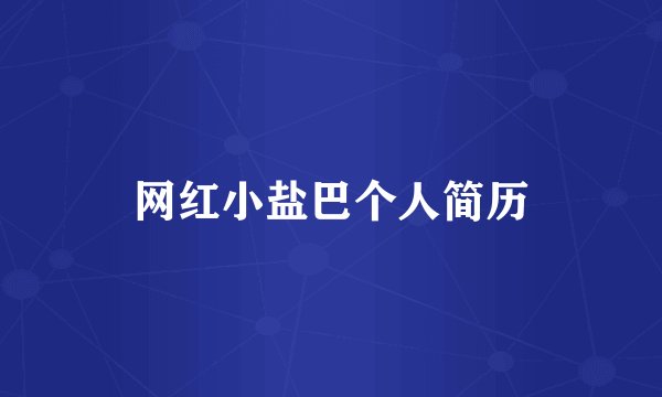 网红小盐巴个人简历