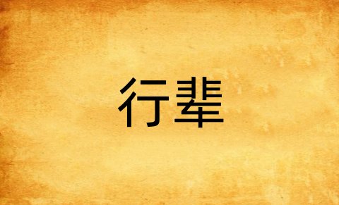 行辈的意思