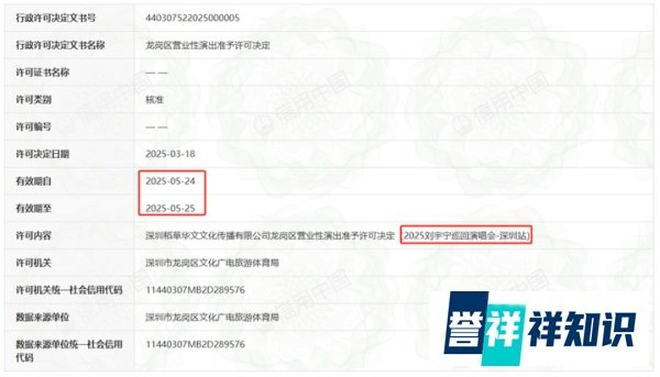 深圳又一批演唱会通过审批!许嵩、萧敬腾、徐佳莹......