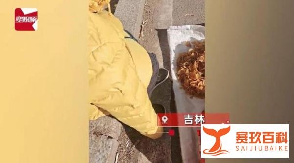 单亲妈妈冷风中带女儿路边卖干菜 这是咋情况？