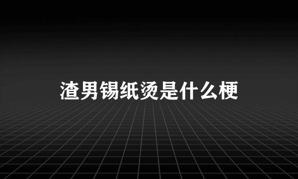 渣男锡纸烫是什么梗