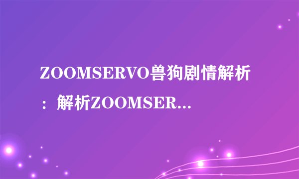 ZOOMSERVO兽狗剧情解析：解析ZOOMSERVO的故事情节