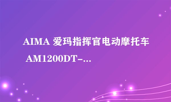 AIMA 爱玛指挥官电动摩托车 AM1200DT-详细介绍