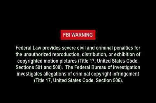fbi warning什么意思？