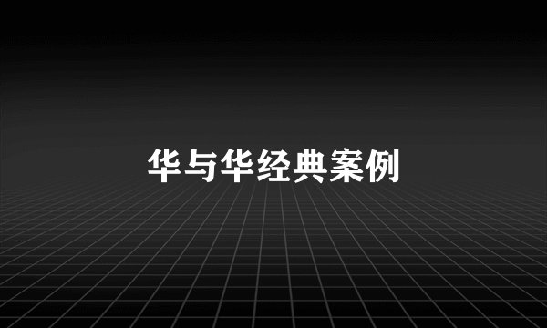 华与华经典案例