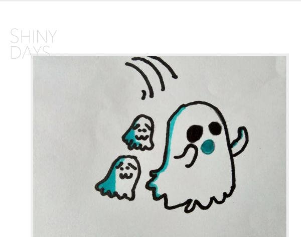 万圣节的幽灵怎么画？