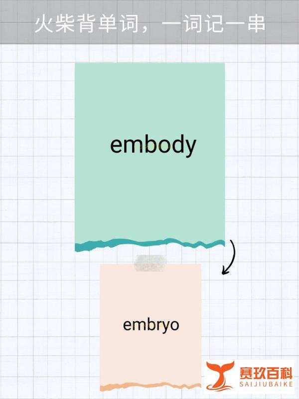 5张图片记单词 embody(具体化/体现)