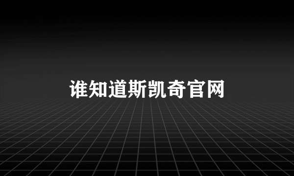 谁知道斯凯奇官网